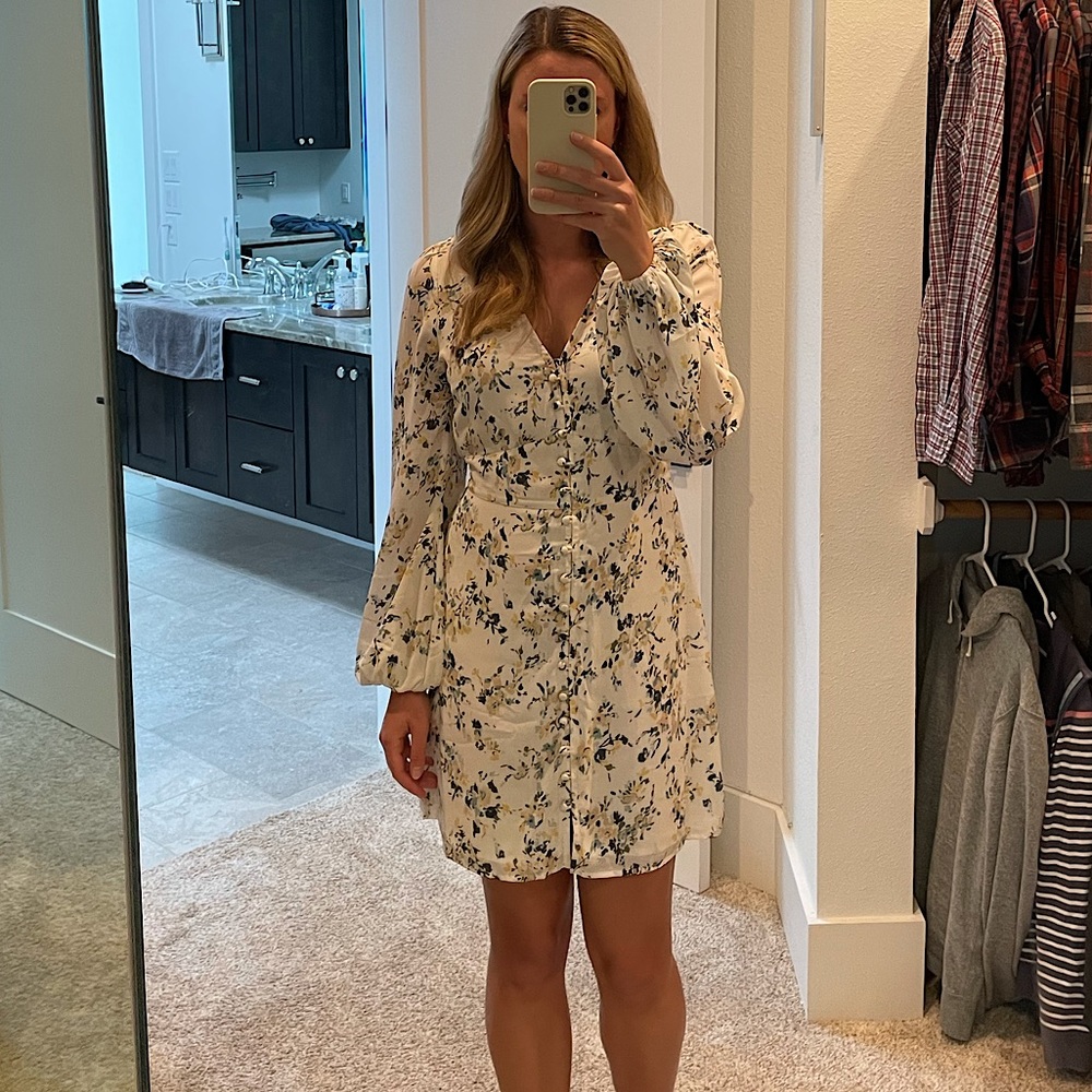 [A&F] Floral Mini Dress - Picture 4 of 4